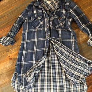 Sneak Peek Button Down Long Sleeve Blouse